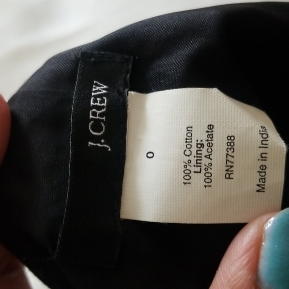 J.Crew Black Embroidered Halter Midi Dress Size 0 - Picture 9 of 9